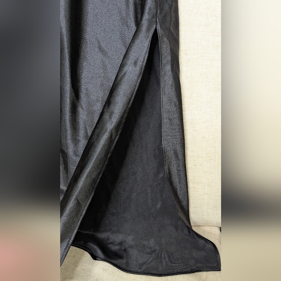 ​Gilligan & O'Malley Leopard Lace Maxi Nightgown M Slit Valentine's Sexy - Picture 7 of 13